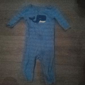 Whale print onesie